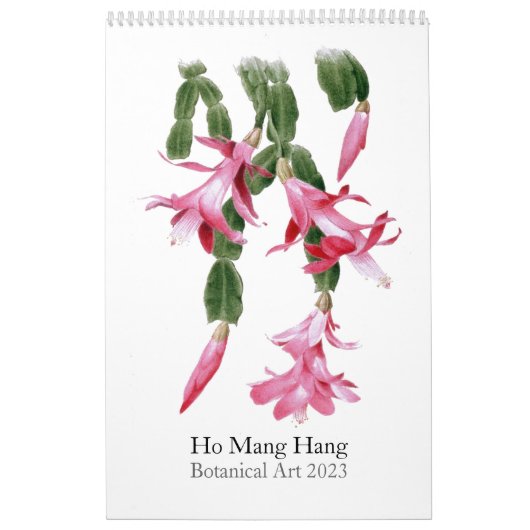 Ho Mang 2023による花のカレンつるダー カレンダー (カバー)