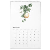 Ho Mang, Botanical Art 2023つるカレンダー カレンダー (3月 2027)