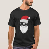 Ho Matching Sunglasses Hipster Gift Santa Hat Clau Tシャツ (正面)