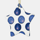 Ho´oponopono Flor de Lis y Clave de Sol セラミックオーナメント (左)