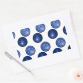 Ho´oponopono Flor de Lis y Clave de Sol 長方形シール (封筒)