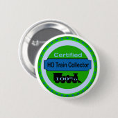 HO Pinback列車のコレクターかボタン 缶バッジ (正面&裏面)
