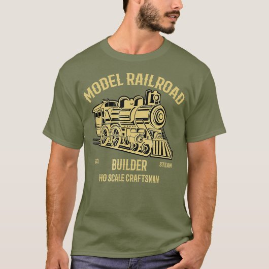 HO Scale Model Railroad Builder Tシャツ (正面)
