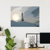 Hoad Monument、Ulverston、John Barrow、灯台 ポスター (ホームオフィス)