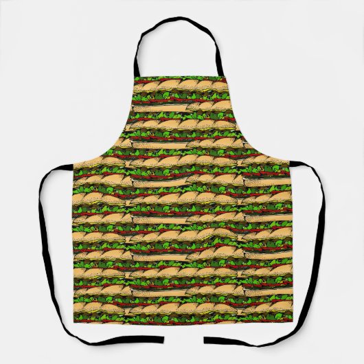 Hoagie Sandwich All-Over Print Apron エプロン (正面)
