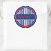 Hobart City Pride Emblem – Australian Identity ラウンドシール (バッグ)