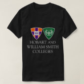 Hobart William Smith Colleges Combined Logo Mark Tシャツ (デザイン正面)