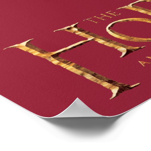 Hobbitロゴテクスチャ ポスター (角)