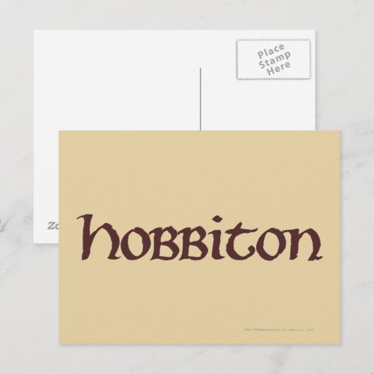HOBBITON™ 無地の ポストカード (正面/裏面)