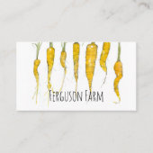 Hobby Farm Carrots Vegetables Backyard 名刺 (正面)