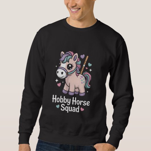 Hobby Horse Squad Pastel Kawaii Pony Kids スウェットシャツ (正面)