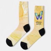 Hobby socks, Love watercolor butterfly ソックス (左)