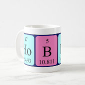 Hobert周期テーブル名mug コーヒーマグカップ (正面左)