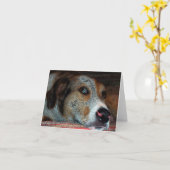 HOBIE Catahoula Cowdog カード (黄色い花)