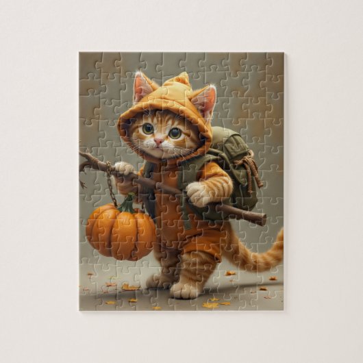 hobo kitten fall journey ジグソーパズル (縦)