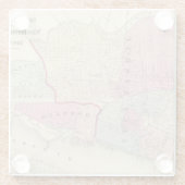 Hoboken、ジャージーシティー ガラスコースター (裏面)