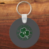 Hoboken New Jersey Irish Shamrock Nj Retro Souveni キーホルダー (正面)