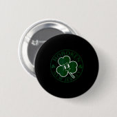 Hoboken New Jersey Irish Shamrock Nj Retro Souveni 缶バッジ (正面&裏面)
