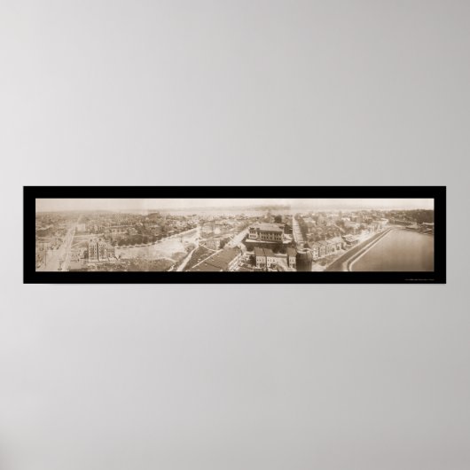 Hoboken Weehawken NJ写真1909 ポスター (正面)