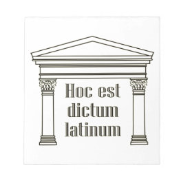 Hoc Est Dictum Latinum – ラテおもしろいンことわざ ノートパッド