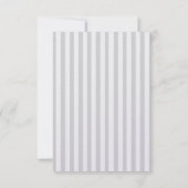 Hochzeit Braut Schleier Streifen personalisieren セーブザデート (裏面)