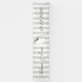 Hochzeit Braut Schleier Streifen personalisieren 横断幕 (縦)