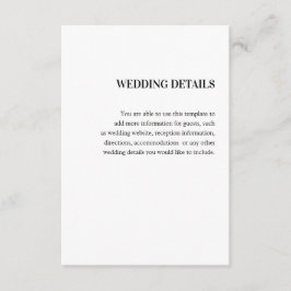 Hochzeit Detail エンクロージャーカード