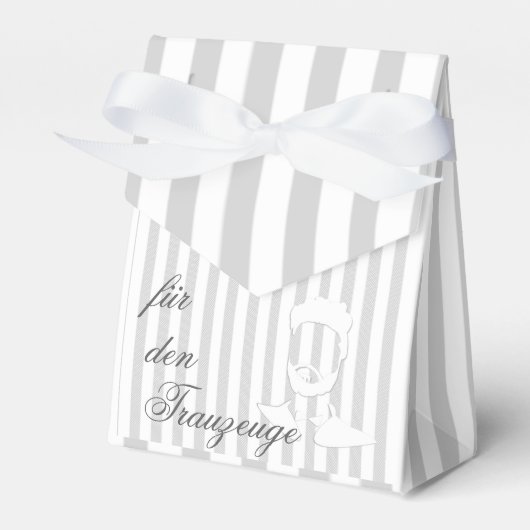 Hochzeit Trauzeuge Mann Bart Namen personalisieren フェイバーボックス (正面サイド)