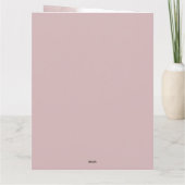 Hochzeit Wedding Romantic Blush カード (裏面)