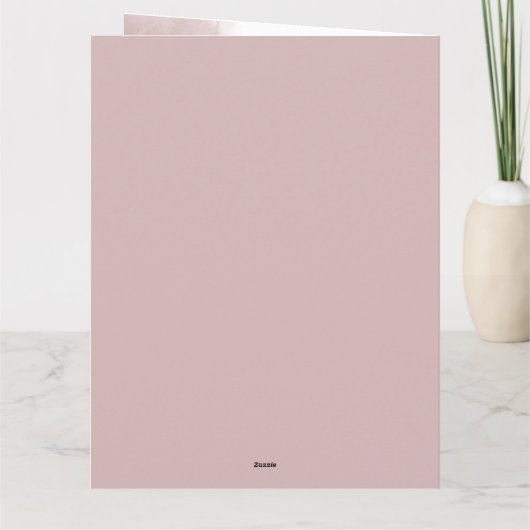 Hochzeit Wedding Romantic Blush カード (裏面)