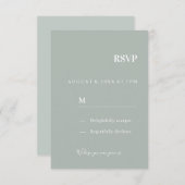 Hochzeits Einladung Antwortkarte RSVP エンクロージャーカード (正面/裏面)