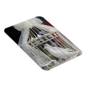 Hochzeits Tauben warten auf das Brautpaar マグネット (右側)