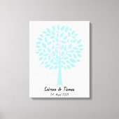 Hochzeitsbaum, Wedding tree, Hochzeitsgästebuch キャンバスプリント (正面)