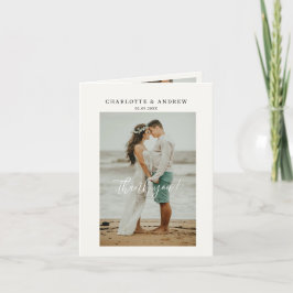 Hochzeitshandschrift Danke 3 Fotos サンキューカード