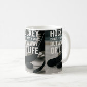 Hockey a way of life! コーヒーマグカップ (正面右)