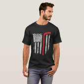 Hockey American Flag Hockey Tシャツ (正面フル)
