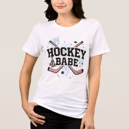 Hockey Babe - Beauty Meets Brutality トライブレンドＴシャツ