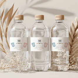 Hockey baby shower, ice hockey gender reveal ペットボトルラベル