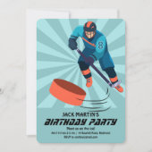Hockey Birthday Invitation 招待状 (正面)