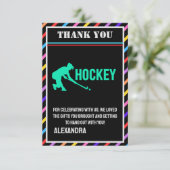 Hockey Birthday Party, Hockey Girl Player サンキューカード (スタンド正面)