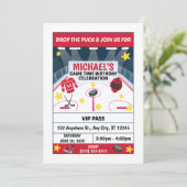 Hockey Birthday Party Invitation 招待状 (スタンド正面)