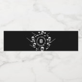 Hockey black and White Themed Kids Birthday Party ペットボトルラベル (シングルラベル)