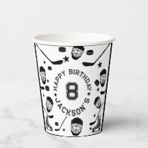 Hockey black and White Themed Kids Birthday Party