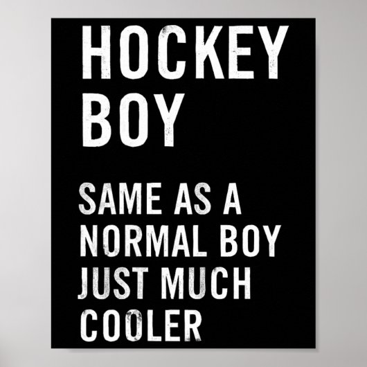 Hockey Boy Definition Funny  ポスター (正面)