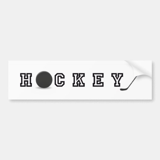 Hockey Bumper Sticker バンパーステッカー (正面)