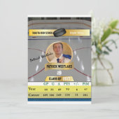 Hockey Card W/Stats Grad招待状-金ゴールド 招待状 (スタンド正面)