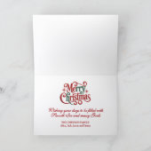 Hockey Christmas シーズンカード (内部)