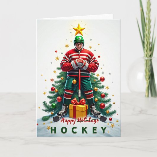 Hockey Christmas Card カード (正面)