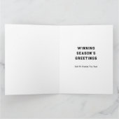 Hockey Christmas Holiday Cards カード (内部)