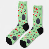 Hockey Christmas Holiday Gifts Socks ソックス (左)
